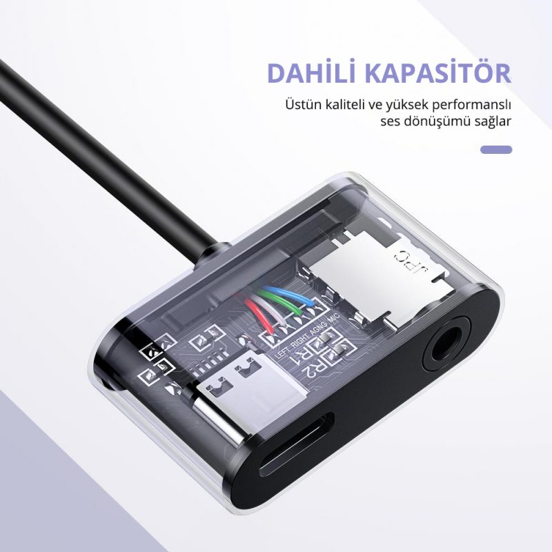 Ugreen USB C to 3 5mm Kulaklık ve Şarj Dönüştürücü Adaptör Ugreen Türkiye